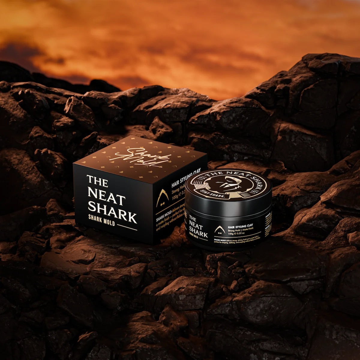 Hair Styling Clay for Men | Strong Hold & Matte Finish | SHARK